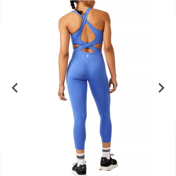 Free People Movement Back It Up Onesie in Swim Club - Picture 3 of 4